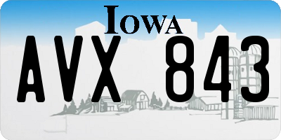 IA license plate AVX843
