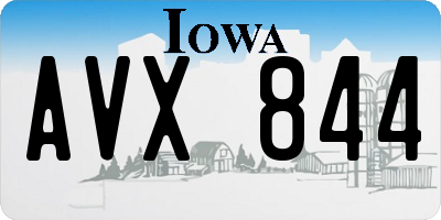 IA license plate AVX844