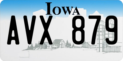 IA license plate AVX879