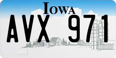 IA license plate AVX971