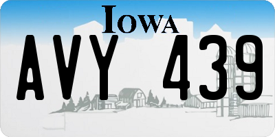 IA license plate AVY439