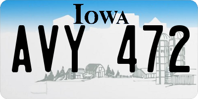 IA license plate AVY472