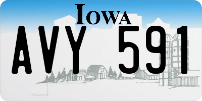 IA license plate AVY591