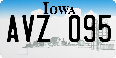 IA license plate AVZ095
