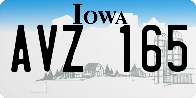 IA license plate AVZ165
