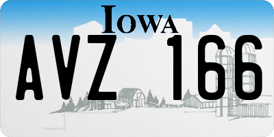 IA license plate AVZ166