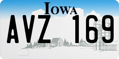 IA license plate AVZ169