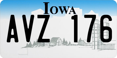 IA license plate AVZ176