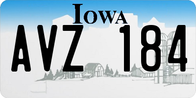 IA license plate AVZ184