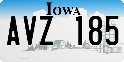 IA license plate AVZ185