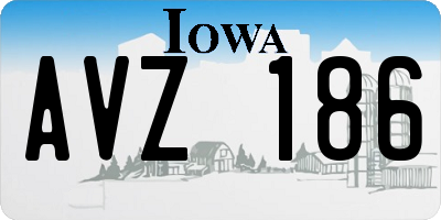 IA license plate AVZ186