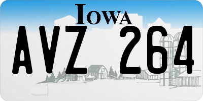 IA license plate AVZ264