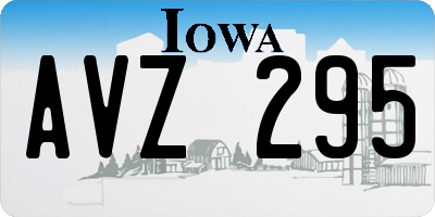 IA license plate AVZ295