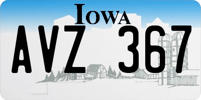 IA license plate AVZ367