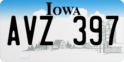 IA license plate AVZ397