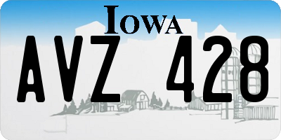 IA license plate AVZ428
