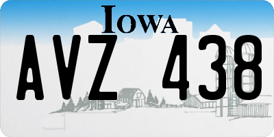 IA license plate AVZ438