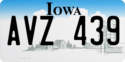IA license plate AVZ439