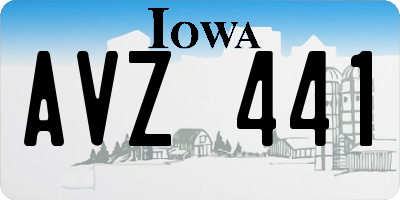 IA license plate AVZ441