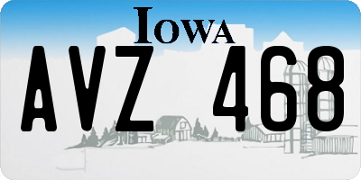 IA license plate AVZ468