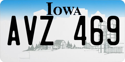 IA license plate AVZ469