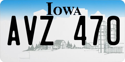 IA license plate AVZ470