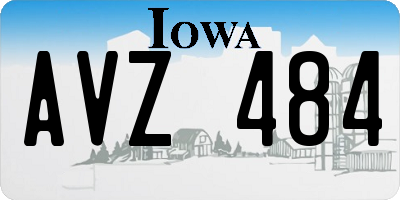 IA license plate AVZ484