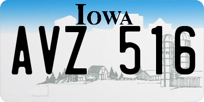 IA license plate AVZ516