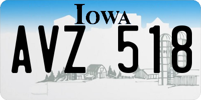 IA license plate AVZ518