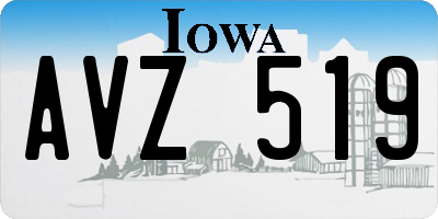 IA license plate AVZ519