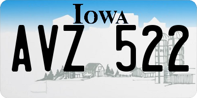 IA license plate AVZ522