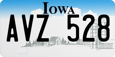 IA license plate AVZ528