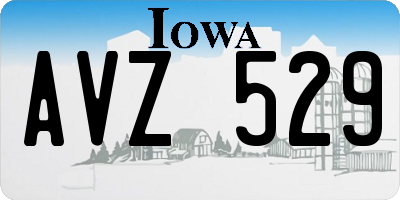 IA license plate AVZ529