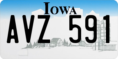 IA license plate AVZ591