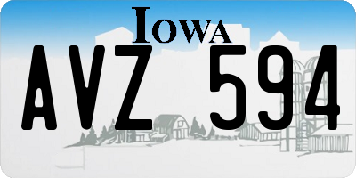 IA license plate AVZ594