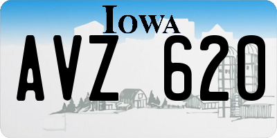 IA license plate AVZ620