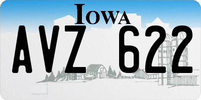 IA license plate AVZ622