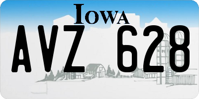 IA license plate AVZ628
