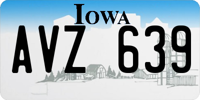 IA license plate AVZ639