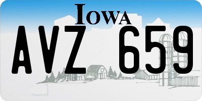 IA license plate AVZ659