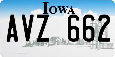 IA license plate AVZ662