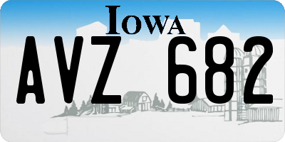 IA license plate AVZ682