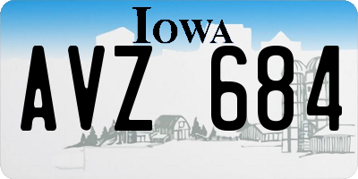 IA license plate AVZ684