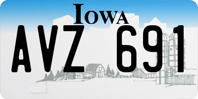 IA license plate AVZ691