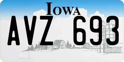 IA license plate AVZ693