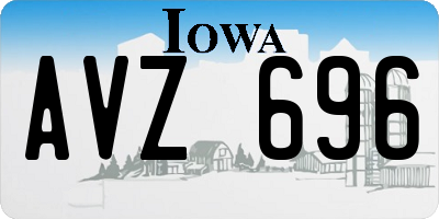 IA license plate AVZ696