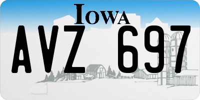 IA license plate AVZ697