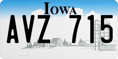 IA license plate AVZ715