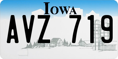 IA license plate AVZ719