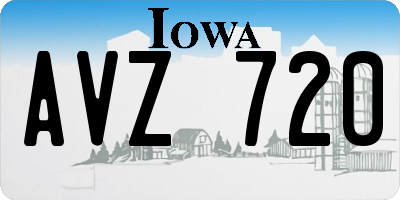 IA license plate AVZ720